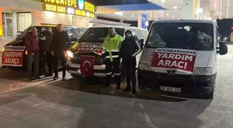 Afyonkarahisar galericiler esnafından deprem bölgesine yardım