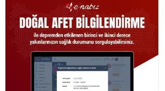 Depremzedelerin yakınları, e-Nabız'dan bilgi alabilecek