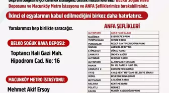 Mansur Yavaş'tan Çağrı: 'Tırlarımız Boş ve Hazır. Lütfen Desteklerinizi Belko Soğuk Hava Deposu'na, Macunköy Metro İstasyonu'na ve Anfa Şefliklerine...