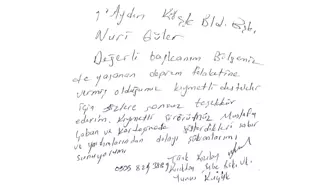 Deprem bölgesinden, Başkan Güler'e anlamlı mesaj