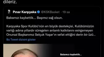 TBF'den Selçuk Yaşar için taziye mesajı