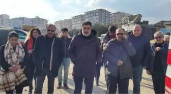 MİLLİ YOL PARTİSİ LİDERİ ÇAYIR, DEPREM BÖLGESİ HATAY'DA