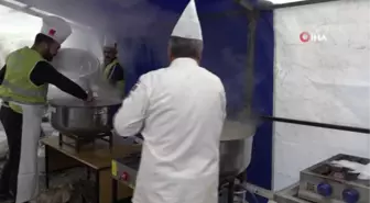Şenoba belediyesi 7 günde 21 bin kişilik yemek yaptı