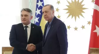 CUMHURBAŞKANI ERDOĞAN BOSNA HERSEK DEVLET BAŞKANLIĞI KONSEYİ ÜYESİ KOMSİC'İ KABUL ETTİ