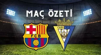 Barcelona maç özeti! (VİDEO) Barcelona maçı özeti izle! Barcelona Cadiz maçı kaç kaç bitti?