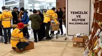 Depremzedeler için gıda ve hijyen malzemesi talebi
