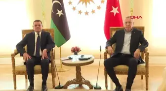 İSTANBUL-CUMHURBAŞKANI ERDOĞAN, LİBYA BAŞBAKANI DİBEYBE'Yİ KABUL ETTİ