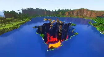 500 milyonda 1 görülen Minecraft haritası