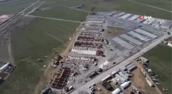 Nurdağı'nda geçici barınma merkezi tamamlanıyor