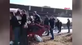 Ankara'da iki minibüs çarpıştı: 1 ölü, 3 yaralı