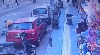 Temizlik işçisinin başına sıva parçası böyle düştü