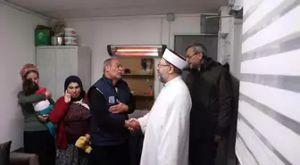 Diyanet İşleri Başkanı Erbaş, Islahiye'de konteyner kent ve koordinasyon merkezini ziyaret etti