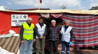 Gercüşlü aşçılardan depremzedelere sıcak yemek