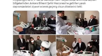 Kılıçdaroğlu, yaralı depremzedeleri ziyaret etti