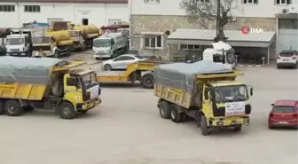 Köylülerden deprem bölgesine odun desteği