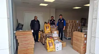 Kütahya'dan deprem bölgesine veteriner ilaçları ile köpek maması gönderildi
