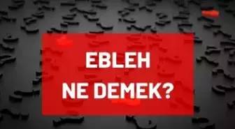 Ebleh ne demek? TDK'ya göre Ebleh nedir, ne anlama geliyor? Ebleh nedir, ne demektir?