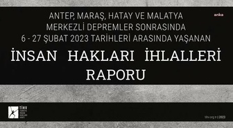 Tihv, Deprem Bölgesi İnsan Hakları İhlallerini Raporlaştırdı: 'Yaşanan Deprem, Bizzat Ağır İnsan Hakları İhlalidir.