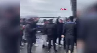 SPOR Trabzonspor'da vekil başkan Doğan, takım otobüsünü karşıladı