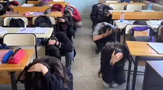 Afyonkarahisar'da deprem tatbikatı yapıldı