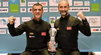 Milli Takımlar Dünya 3 Bant Bilardo Şampiyonası'nda Türkiye, üst üste 3. kez şampiyonluğa ulaştı