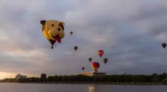 Avustralya'da Sıcak Hava Balonu Festivali Renkli Görüntülere Sahne Oldu