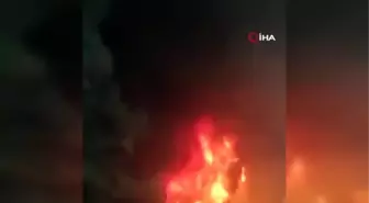 Başakşehir'de korkutan iş yeri yangını