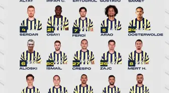 Fenerbahçe'nin, Alanyaspor kamp kadrosu belli oldu