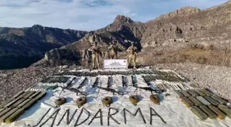 Jandarmadan nokta operasyon: Çok sayıda mühimmat ele geçirildi