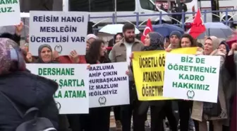 Ücretli öğretmenlerden 'kadro' talebi Deprem bölgesinde çalışmaya hazırız