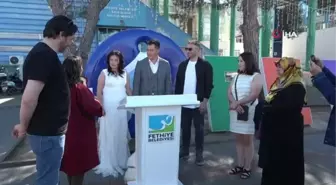 Depremzede çift, Fethiye'de evlendi