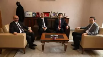 Vali Vekili Güney'den Rektör Tekin'e tebrik ziyareti