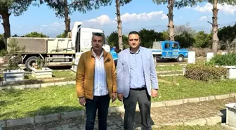 Nazilli'de mezarlıklar bakıma alındı