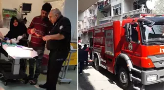 Evde çıkan yangında can pazarı yaşandı: 2'si bebek, 3 ağır yaralı