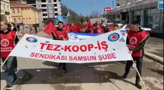 Çaybel İşçilerinin Grevine Tez-Koop-İş Sendikası'ndan Destek