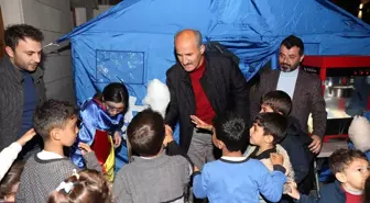 Dulkadiroğlu'nda çocuklara moral çadırı kuruldu