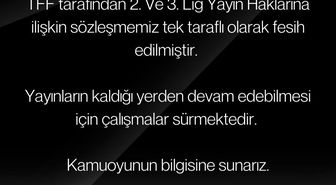 TFF, Fuchs Sports ile olan 2. ve 3. Lig yayın haklarına ilişkin sözleşmeyi feshetti