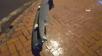 Ticari taksiyle otomobil kafa kafaya çarpıştı: 3 yaralı