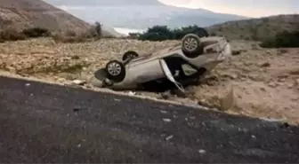 Mardin'de kontrolden çıkan otomobil takla attı: 1 ölü, 3 yaralı