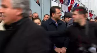 İSTANBUL-İMAMOĞLU VE AKŞENER İBB GAZİOSMANPAŞA HALİT KIVANÇ ŞEHİR STADININ AÇILIŞ TÖRENİNE KATILDI