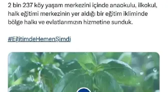 Bakan Özer: 2 bin 237 Köy Yaşam Merkezi'ni hizmete sunduk