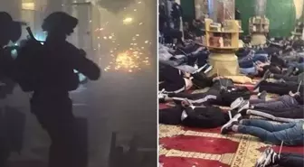 İsrail polisinden Mescid-i Aksa'ya çirkin saldırı! Türkiye'den çok sert tepki: Derhal durdurulmalı