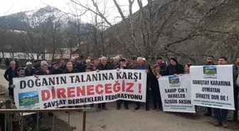 Danıştay Tarafından İptal Edilen Hanlı Hes Bölgesinde Yapılmak İstenen Çed Toplantısı, Bölge Halkı Tarafından Protesto Edildi