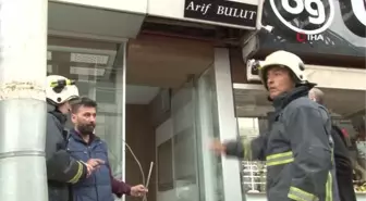 Antalya'da kuyumcuda yangın paniği