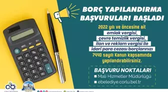 Çorlu Belediyesi: Borç Yapılandırma Başvuruları İçin Son Gün 31 Mayıs