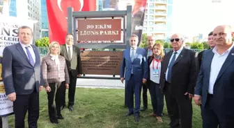 Bayraklı'da 30 Ekim Lions Parkı Düzenlenen Törenle Hizmete Açıldı