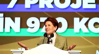 İYİ Parti Genel Başkanı Akşener: 'Çılgın projelerin yapılma nedeni harama el uzatmak'