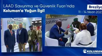 LAAD Savunma ve Güvenlik fuarında Koluman'a yoğun ilgi