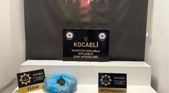 Kocaeli'de 3.5 kilo sentetik kannabinoid ve 1.3 kilo esrar ele geçirildi