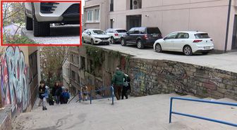 Cihangir'deki Metruk Binanın Üst Katı Otopark Olarak Kullanılıyor